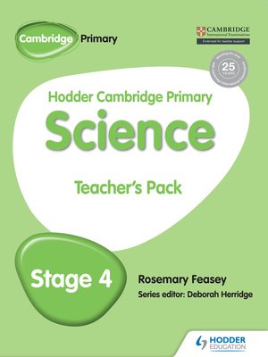 cover image of Hodder Cambridge Primary Science Teacher's Pack 4